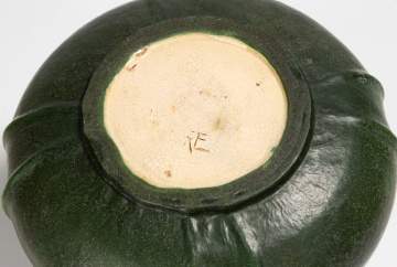 Ruth Erickson (b. 1883; active 1899-1910) for Grueby Tooled-Leaf Matte Green Vase