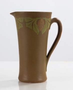 Walrath Pottery Leaf-Decorated Pitcher