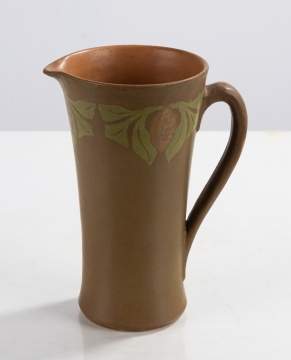 Walrath Pottery Leaf-Decorated Pitcher