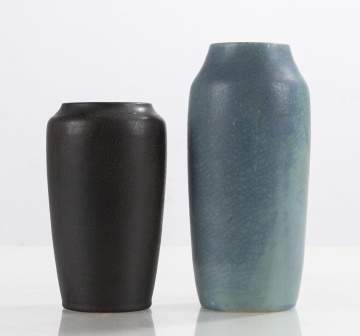 Walrath Pottery Two Matte-Glazed Vases