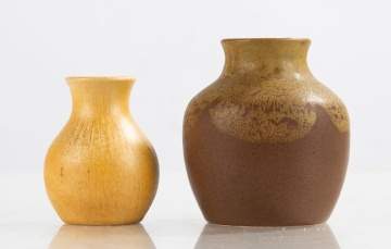 Frederick E. Walrath, Walrath Pottery, and Rushmore Pottery Two Small Vases