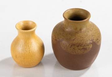 Frederick E. Walrath, Walrath Pottery, and Rushmore Pottery Two Small Vases