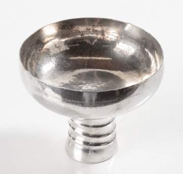 Hans Christensen Spiral-Stemmed Sterling Silver Compote