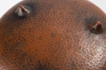 Roycroft Three-Footed Hammered Copper Jardiniere