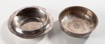 Roycroft and Karl Kipp Two Silver Over Copper Bowls