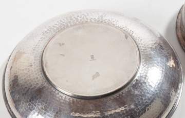 Roycroft and Karl Kipp Two Silver Over Copper Bowls