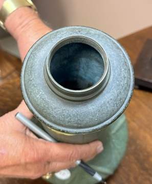 Ruth Erickson for Grueby Pottery Two-Color Oil Lamp Base