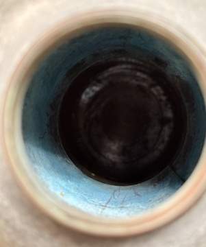 Ruth Erickson for Grueby Pottery Two-Color Oil Lamp Base