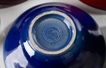 Lulu Scott Backus Group of Five Glazed Ceramics
