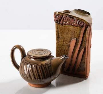 Hobart E. Cowles Teapot and Slab-Built Vessel