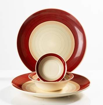 Susie Cooper (Susan Vera Cooper, O.B.E.) Group of Banded Tablewares