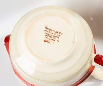 Susie Cooper (Susan Vera Cooper, O.B.E.) Group of Banded Tablewares