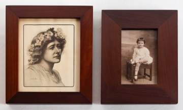 Roycroft Two Mahogany Picture Frames