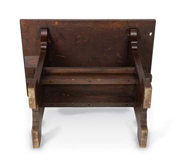 Gustav Stickley, A Rare Trestle Library Table, Model No. 3403