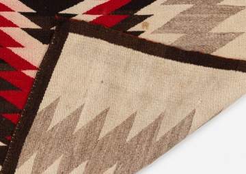Navajo Weaving with a Serrated Diamond Medallion
