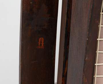 Gustav Stickley, A Rare Early Reverse-Tapered Bow-Arm Morris Chair, Model No. 336/2340