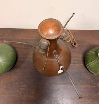 Dirk Van Erp Hammered Copper and Mica Table Lamp