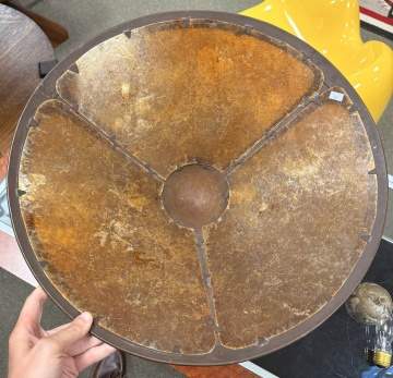 Dirk Van Erp Hammered Copper and Mica Table Lamp
