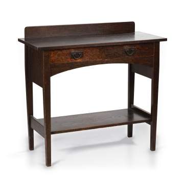Harvey Ellis for Gustav Stickley, A Two-Drawer Server, Model No. 802