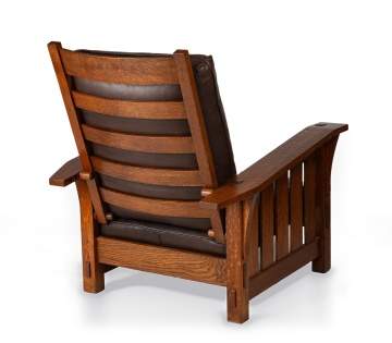 Gustav Stickley, A Drop-Arm Morris Chair, Model No. 369