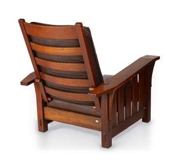 Gustav Stickley, A Drop-Arm Morris Chair, Model No. 369