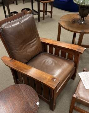 Gustav Stickley, A Drop-Arm Morris Chair, Model No. 369