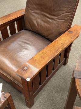 Gustav Stickley, A Drop-Arm Morris Chair, Model No. 369