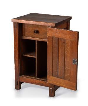 Gustav Stickley, An Early Smoker's Cabinet, Model No. 522