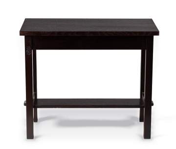 Roycroft, An Unusual Oak Library Table with Exposed Through-Tenons
