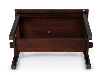 Roycroft, An Unusual Oak Library Table with Exposed Through-Tenons