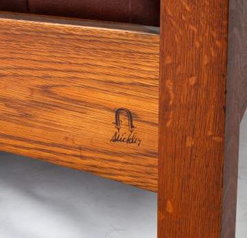 Gustav Stickley, A Bow-Arm Morris Chair, Model No. 336/2340