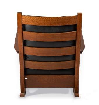 Gustav Stickley, A Flat-Arm Spindle Rocking Chair