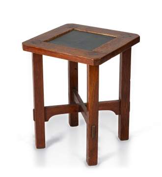 Gustav Stickley, A Tile-Top Plant Stand, Model No. 53-T