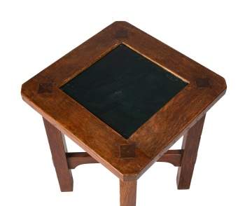 Gustav Stickley, A Tile-Top Plant Stand, Model No. 53-T