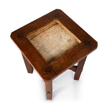 Gustav Stickley, A Tile-Top Plant Stand, Model No. 53-T