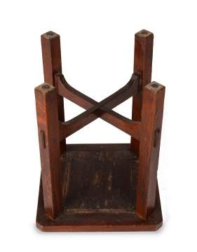 Gustav Stickley, A Tile-Top Plant Stand, Model No. 53-T