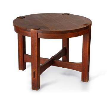 Gustav Stickley, A Round Center Table, Model No. 646