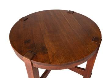 Gustav Stickley, A Round Center Table, Model No. 646