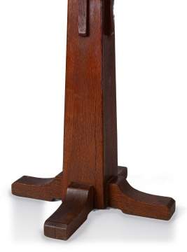 L. & J.G. Stickley, A Square-Top Pedestal Plant Stand, Model No. 27