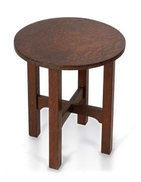 Gustav Stickley, An Oak Tabouret, Model No. 603