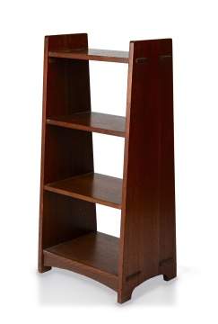 L. & J.G. Stickley, A Slab-Sided Magazine Pedestal, Model No. 47