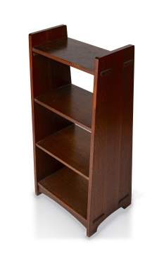 L. & J.G. Stickley, A Slab-Sided Magazine Pedestal, Model No. 47