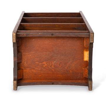 L. & J.G. Stickley, A Slab-Sided Magazine Pedestal, Model No. 47