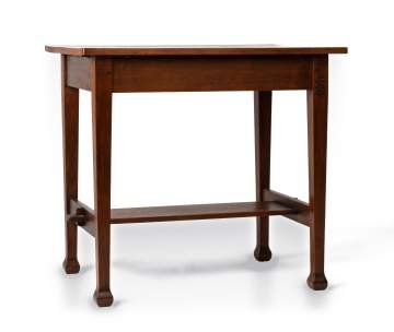 Roycroft, A Mahogany Library Table