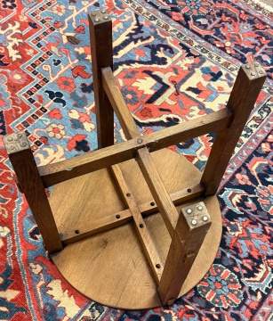 Gustav Stickley, A Tea Table with Keyed Stretchers, Model No. 605