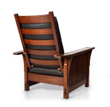 Gustav Stickley, A Spindle Morris Chair, Model No. 369