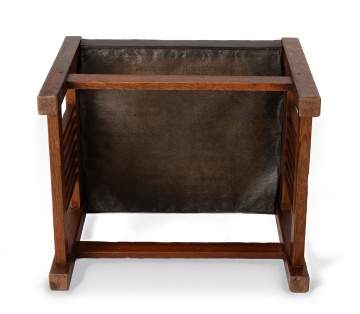 Gustav Stickley, A Spindle Stool, Model No. 395