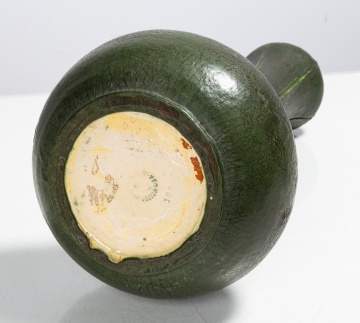 Grueby Pottery Matte Green Gourd-Form Vase