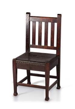 Roycroft, An Oak Slat-Back Side Chair