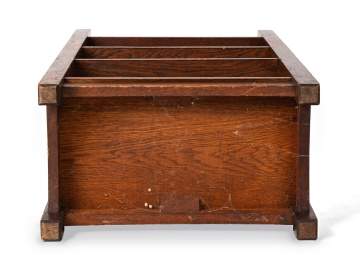 L. & J.G. Stickley, A Slat-Sided Magazine Pedestal, Model No. 46